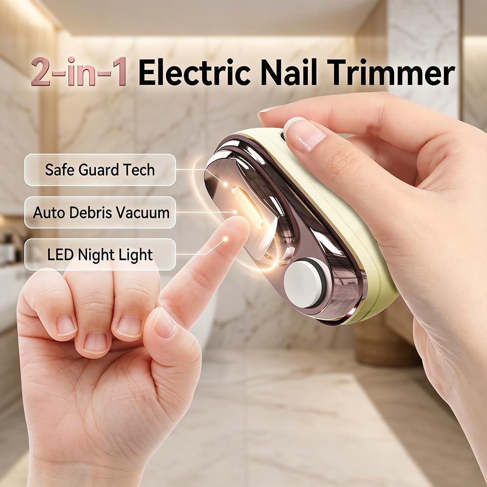 2-in-1 Smart Electric Nail Clipper (FREE SHIPPING)
