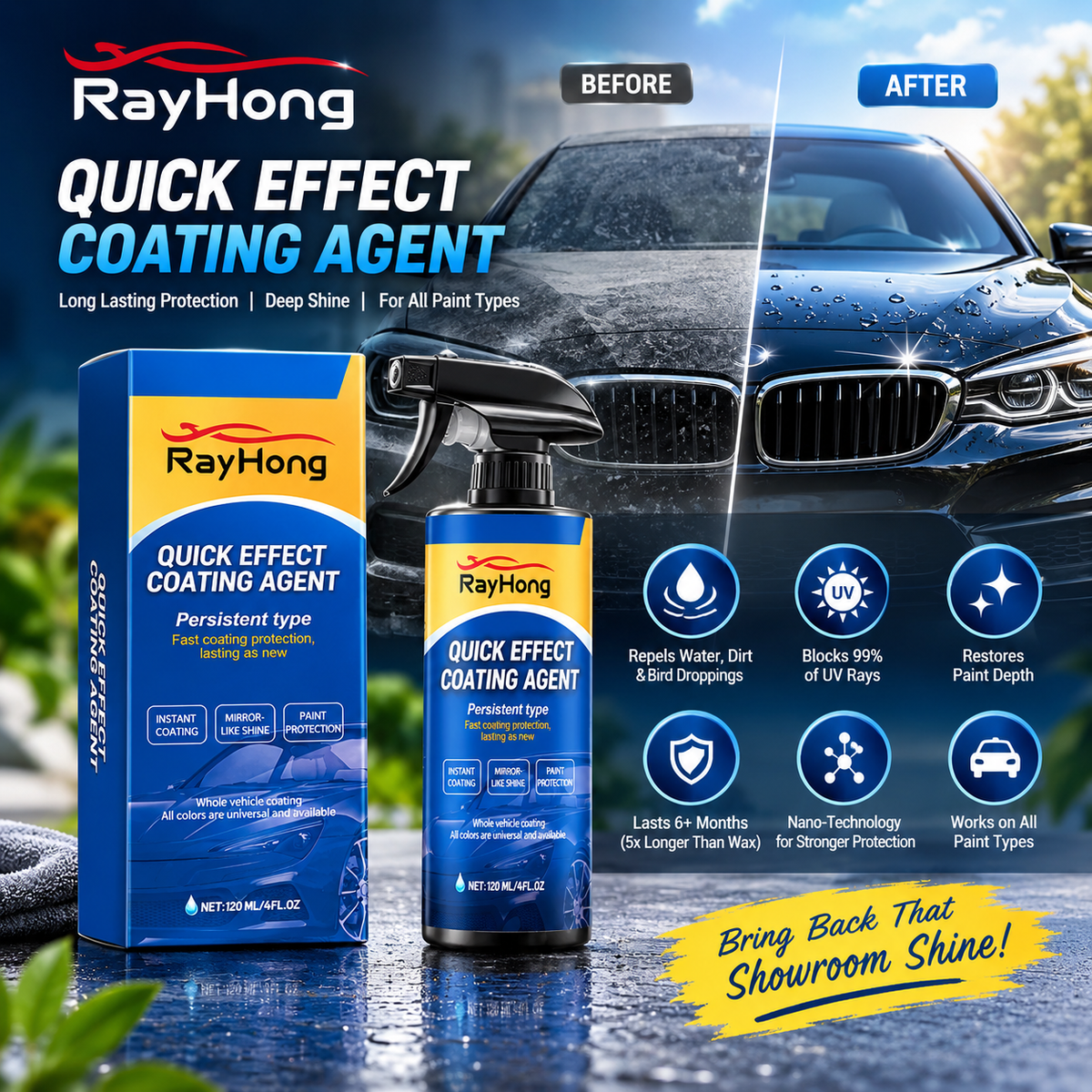 Clean Shine Protect Car Coating Spray