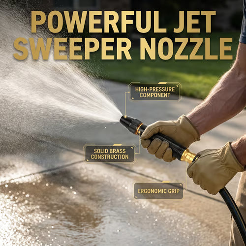 Heavy Duty Adjustable Twist Hose Nozzle Jet Sweeper Nozzle