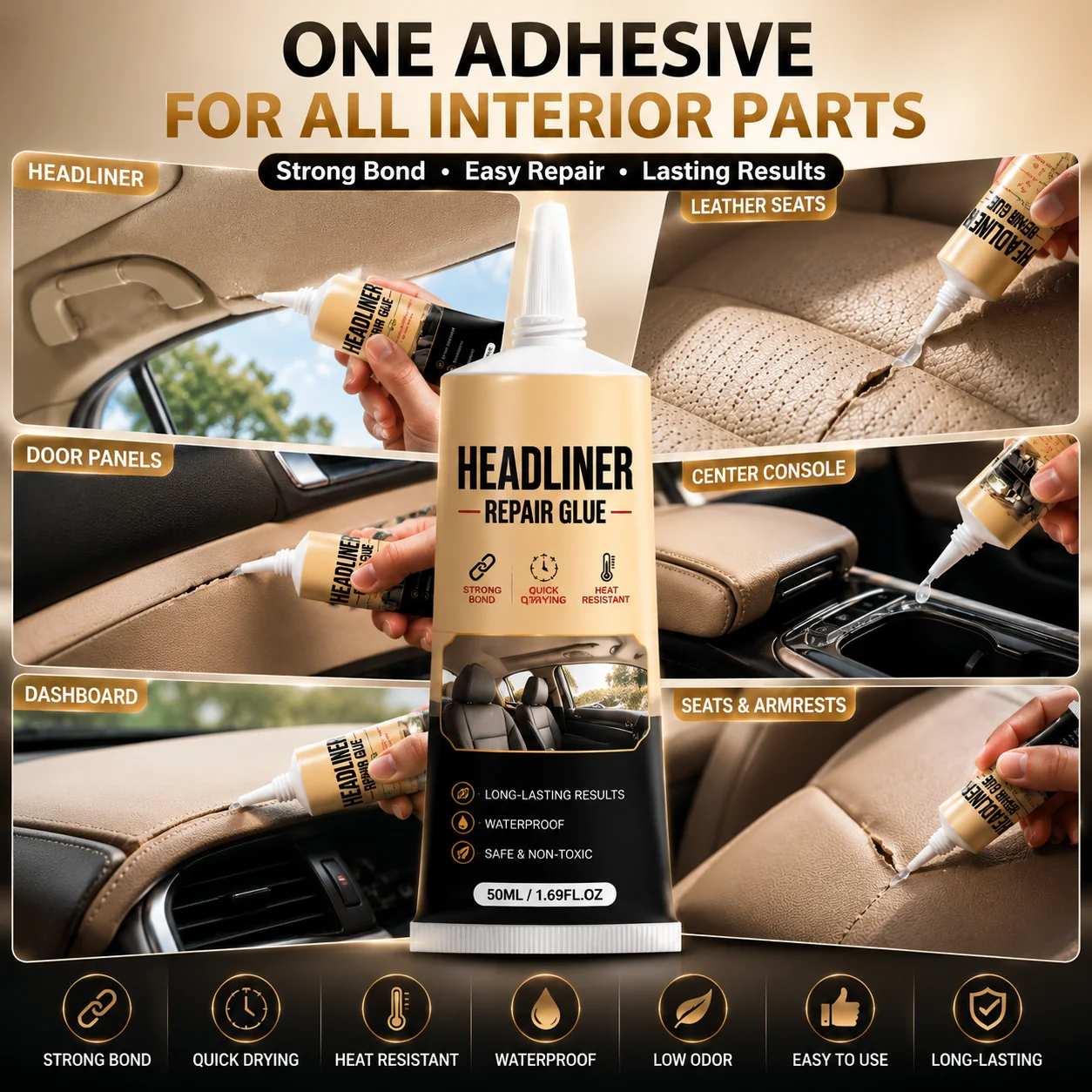 Waterproof Car Headliner Repair Glue (FREE SHIPPING)